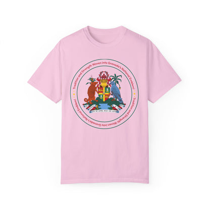 Unisex T-shirt met het nationale embleem van Grenada 