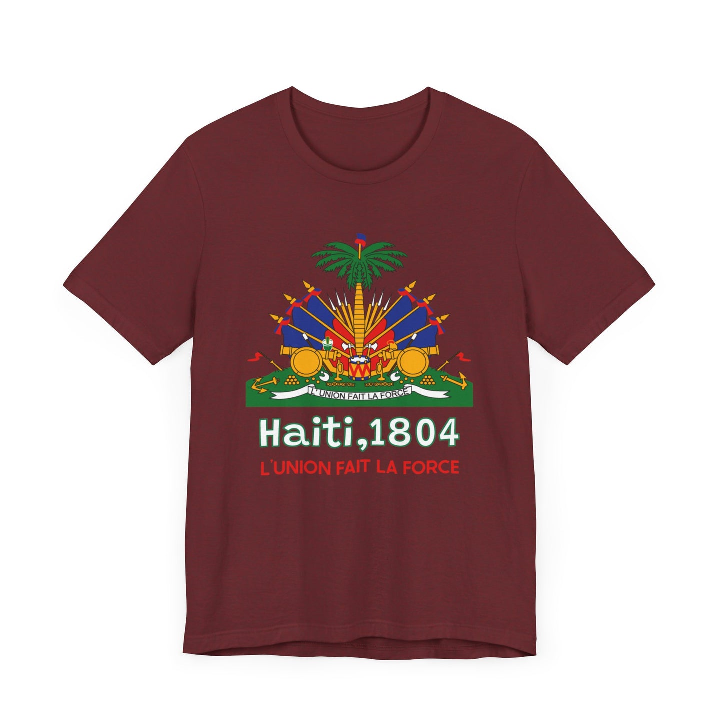 Unisex Jersey Haiti T-shirt met korte mouwen