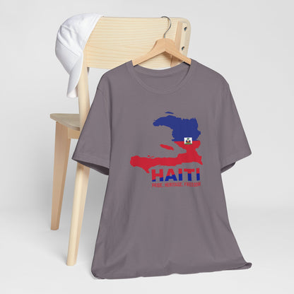 Unisex Jersey Haiti T-shirt met korte mouwen