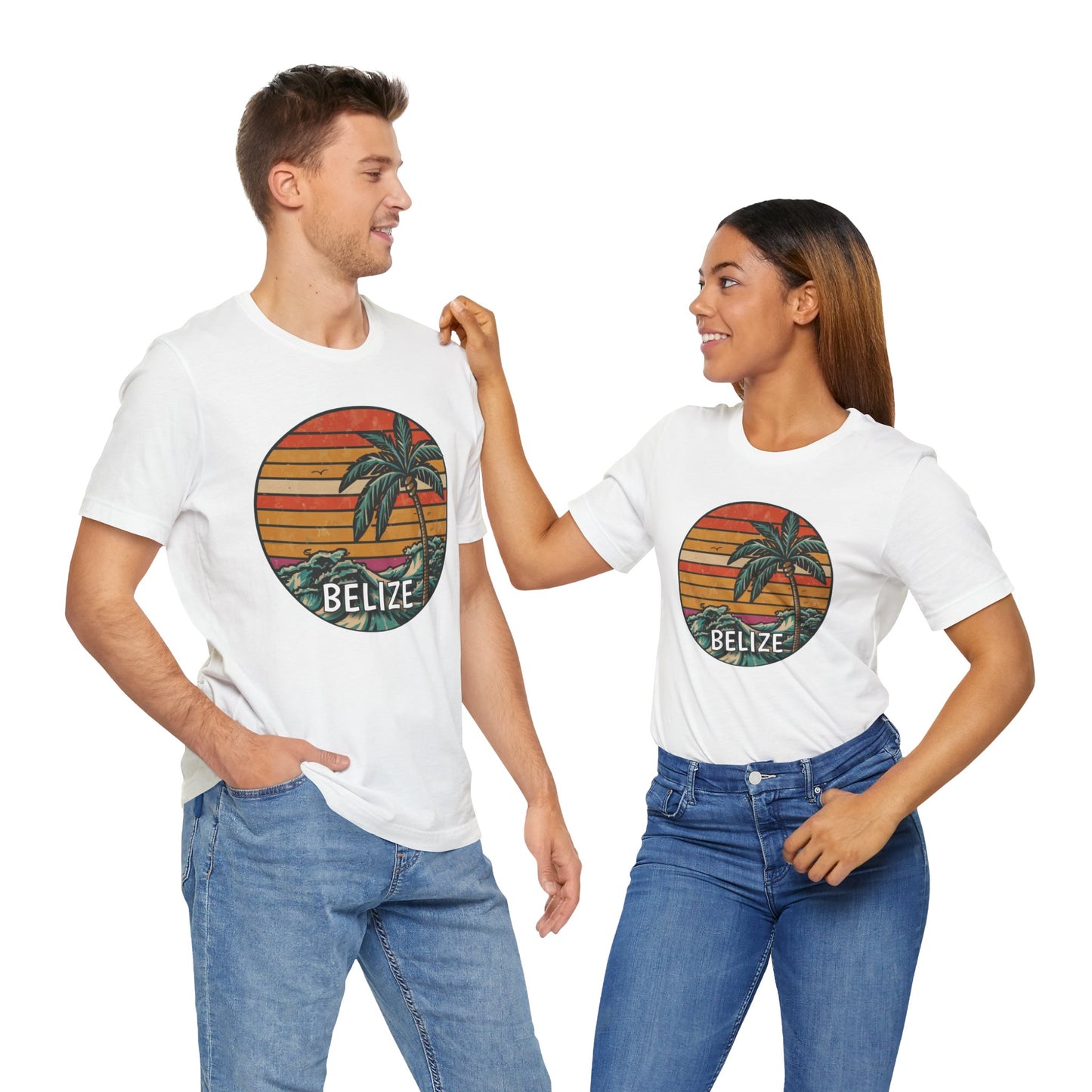 Unisex Jersey Belize T-shirt met korte mouwen 