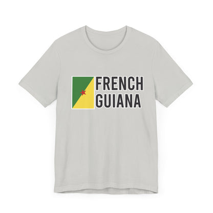 Unisex Jersey Frans-Guyana Korte Mouw T-shirt