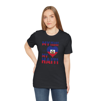 Unisex Jersey Haiti T-shirt met korte mouwen