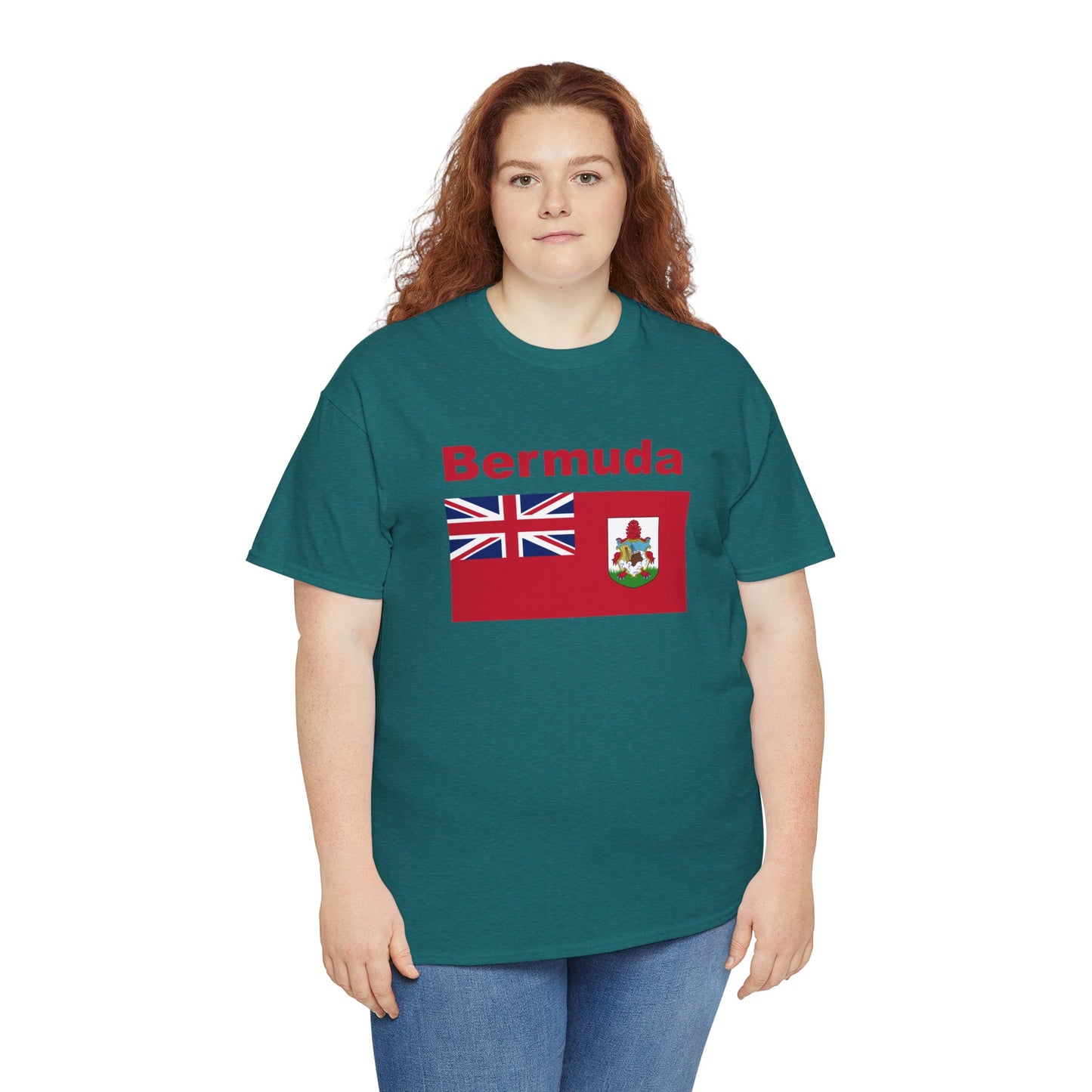 Unisex zwaar Bermuda katoenen T-shirt 