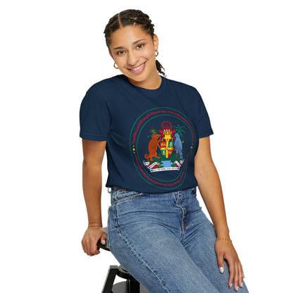 Unisex T-shirt met het nationale embleem van Grenada 