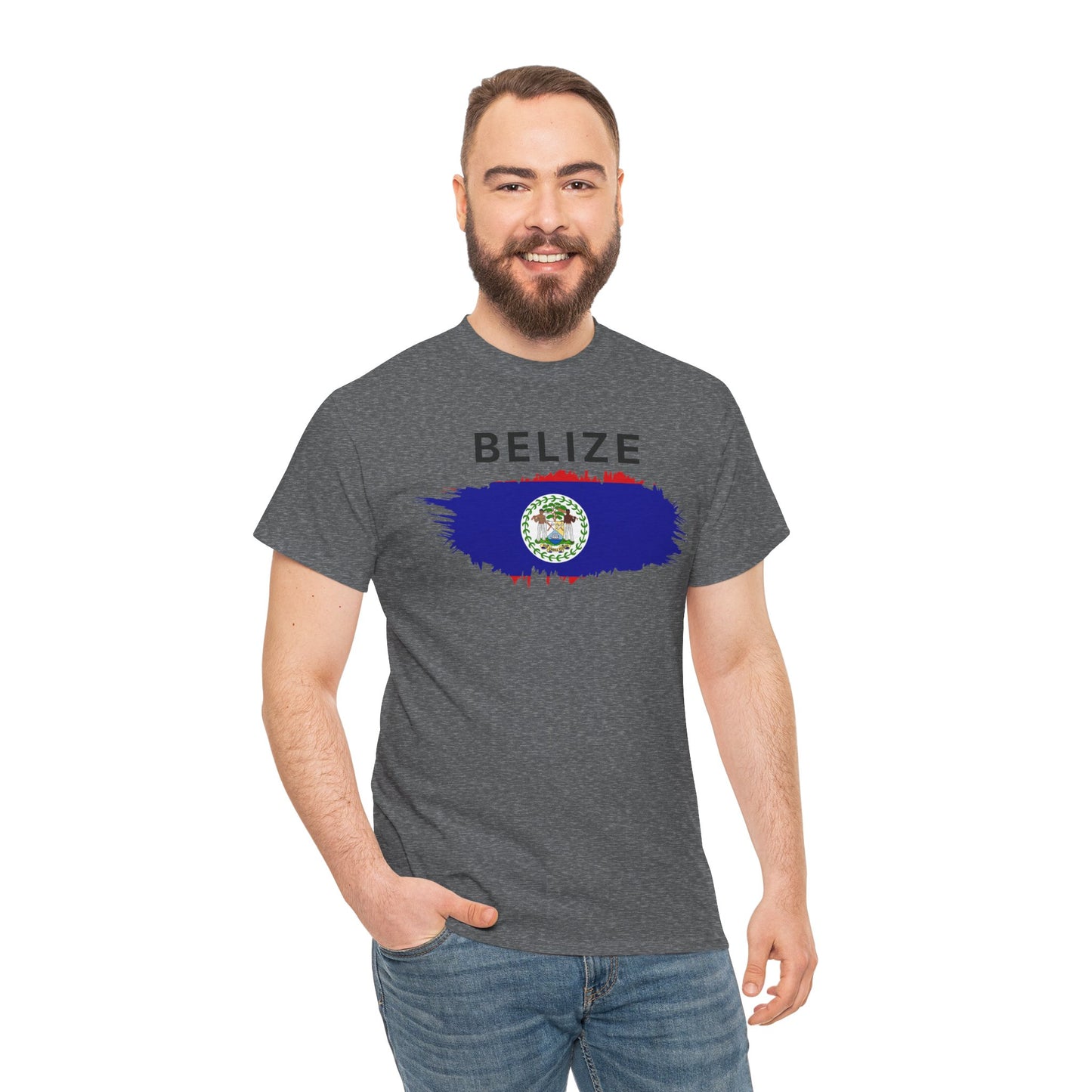 Unisex Zware Belize Katoenen T-shirt 