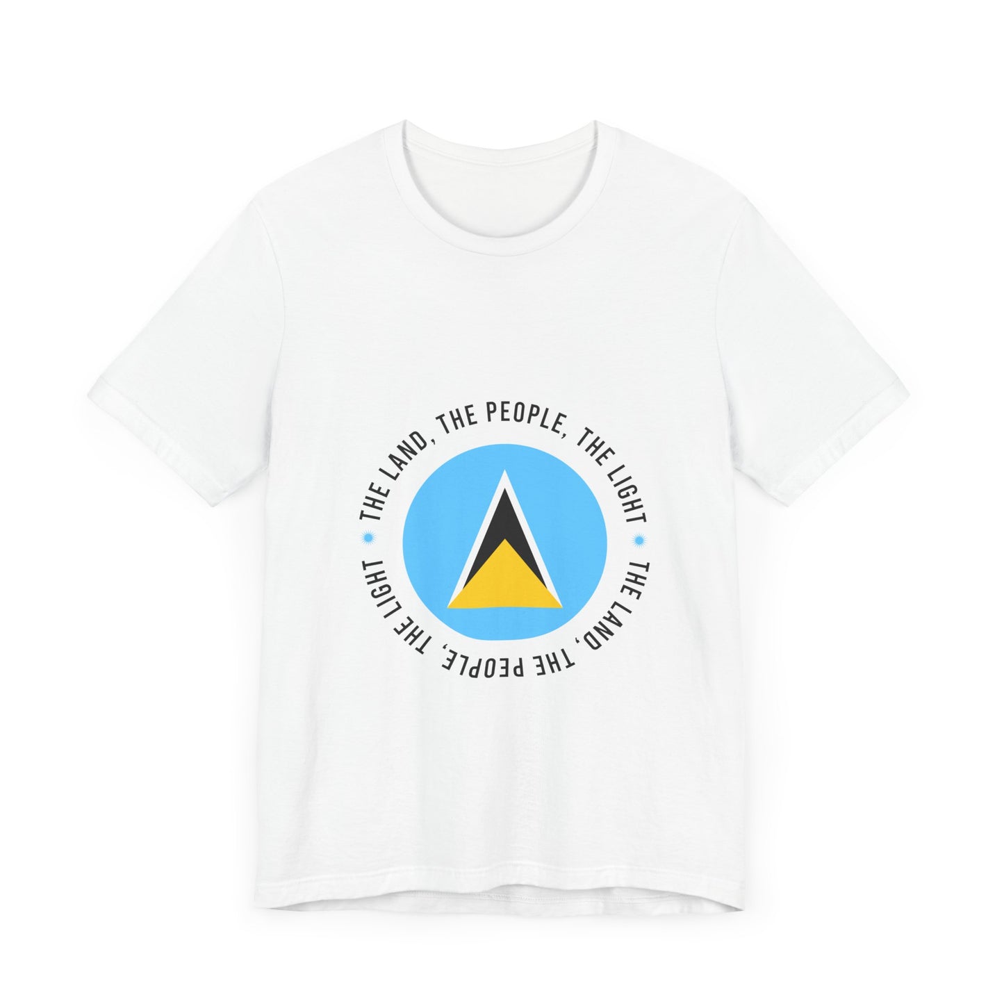 Unisex Jersey Short Sleeve Saint Lucia FLag Shirt