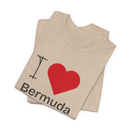 Unisex Jersey Bermuda T-shirt met korte mouwen 