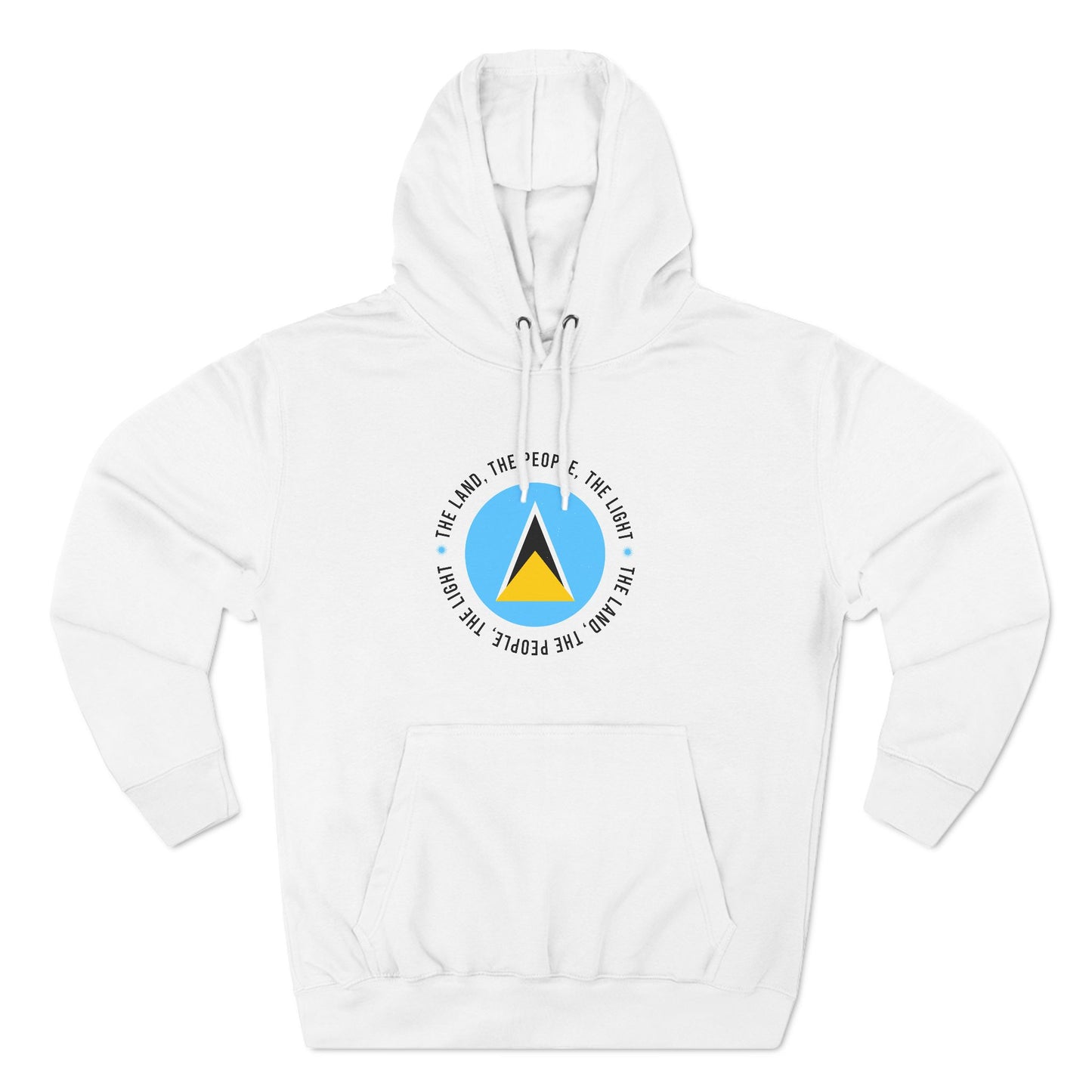 Hoodie met vlag van Saint Lucia