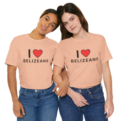 Unisex Jersey Belize T-shirt met korte mouwen 