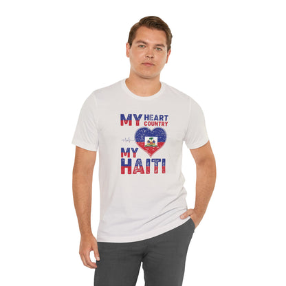 Unisex Jersey Haiti T-shirt met korte mouwen