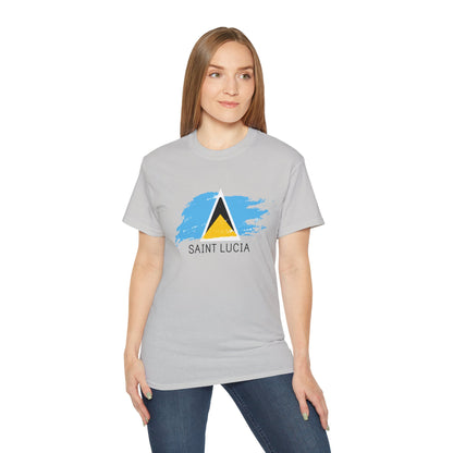 Saint Lucia vlag unisex ultra katoenen T-shirt - casual shirt