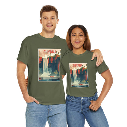 Unisex Zware Guyana Katoenen T-shirt