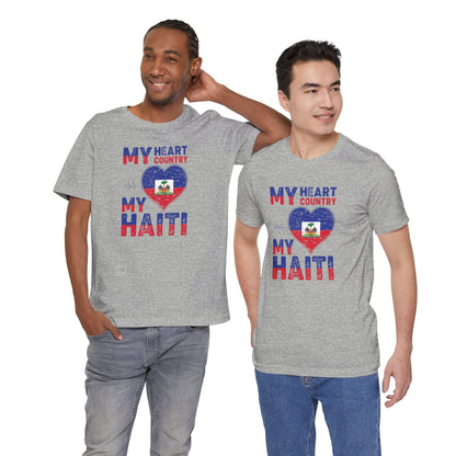 Unisex Jersey Haiti T-shirt met korte mouwen