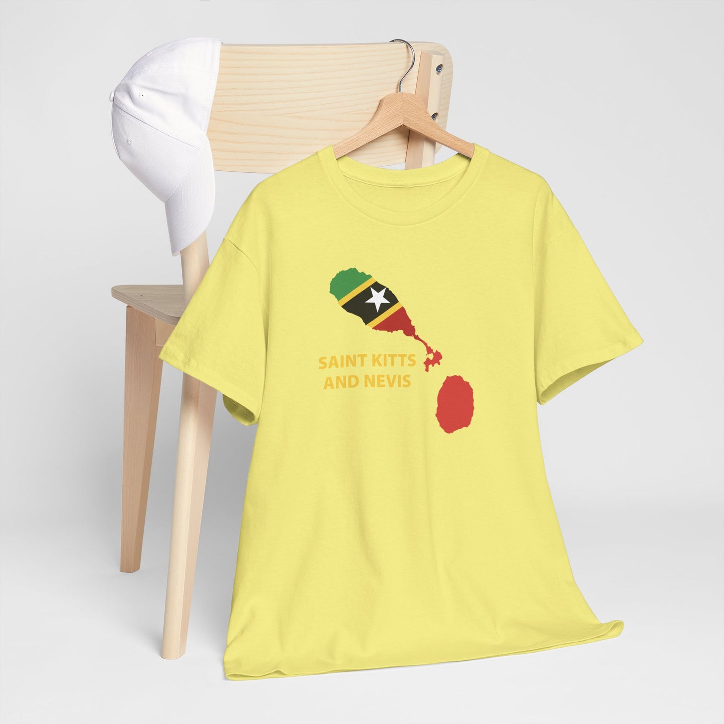 Unisex Heavy Saint Kitts and Nevis Cotton Tee