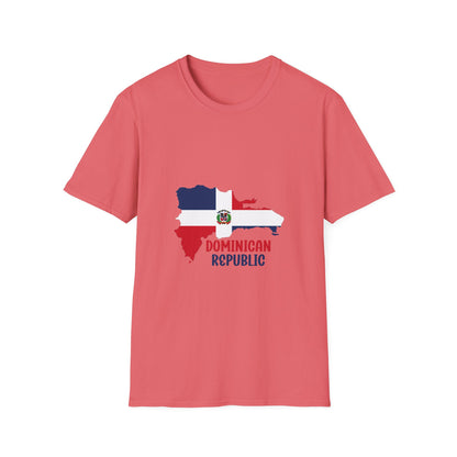 Dominican Republic flag map Classic T-Shirt