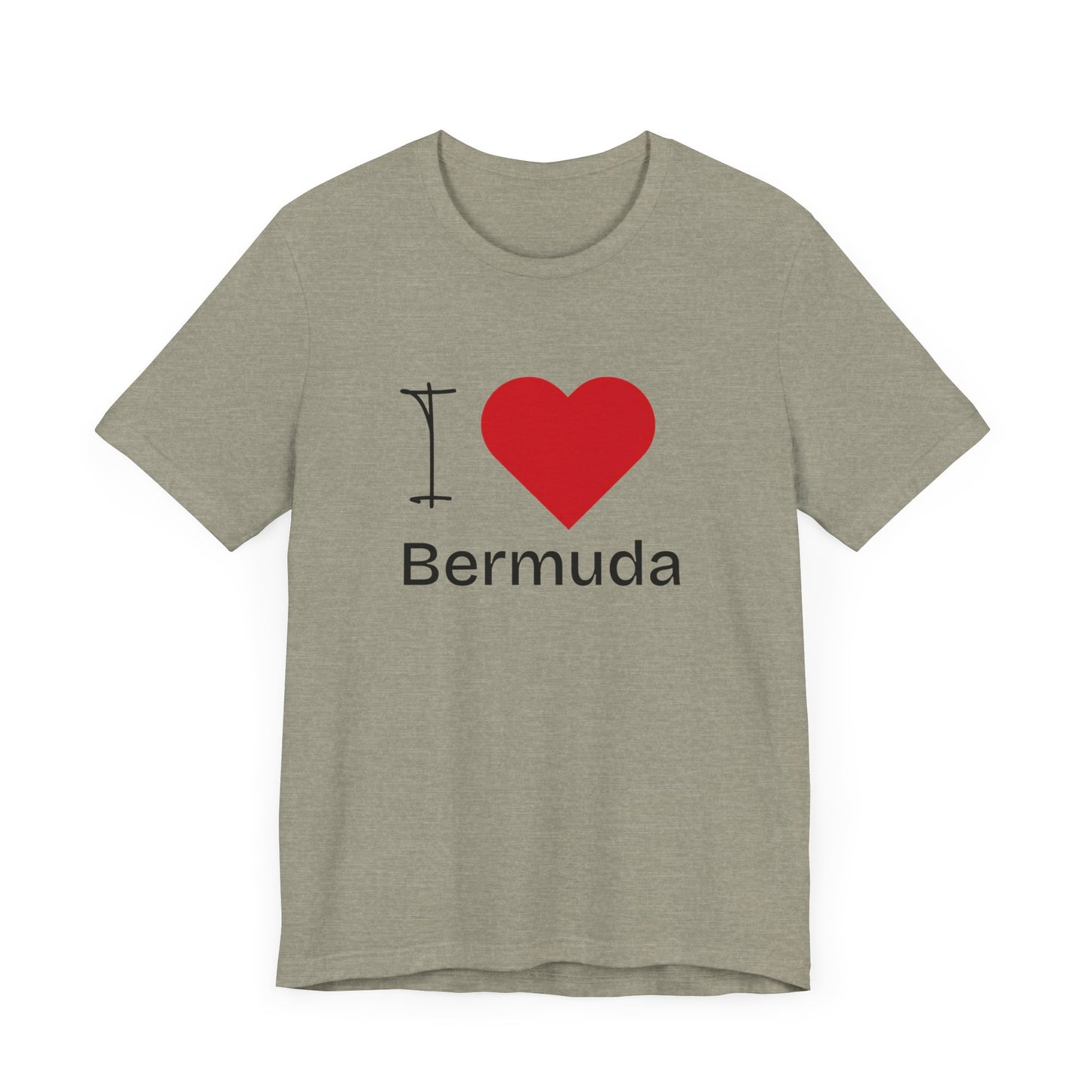 Unisex Jersey Bermuda T-shirt met korte mouwen 