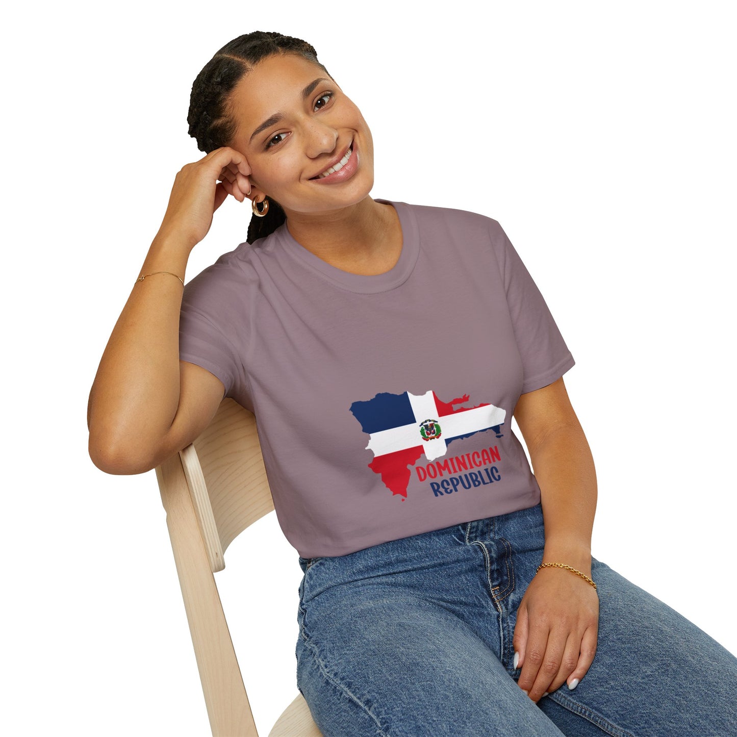 Dominican Republic flag map Classic T-Shirt