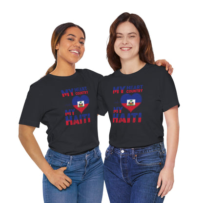 Unisex Jersey Haiti T-shirt met korte mouwen