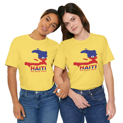 Unisex Jersey Haiti T-shirt met korte mouwen