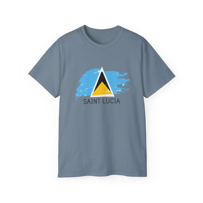 Saint Lucia vlag unisex ultra katoenen T-shirt - casual shirt