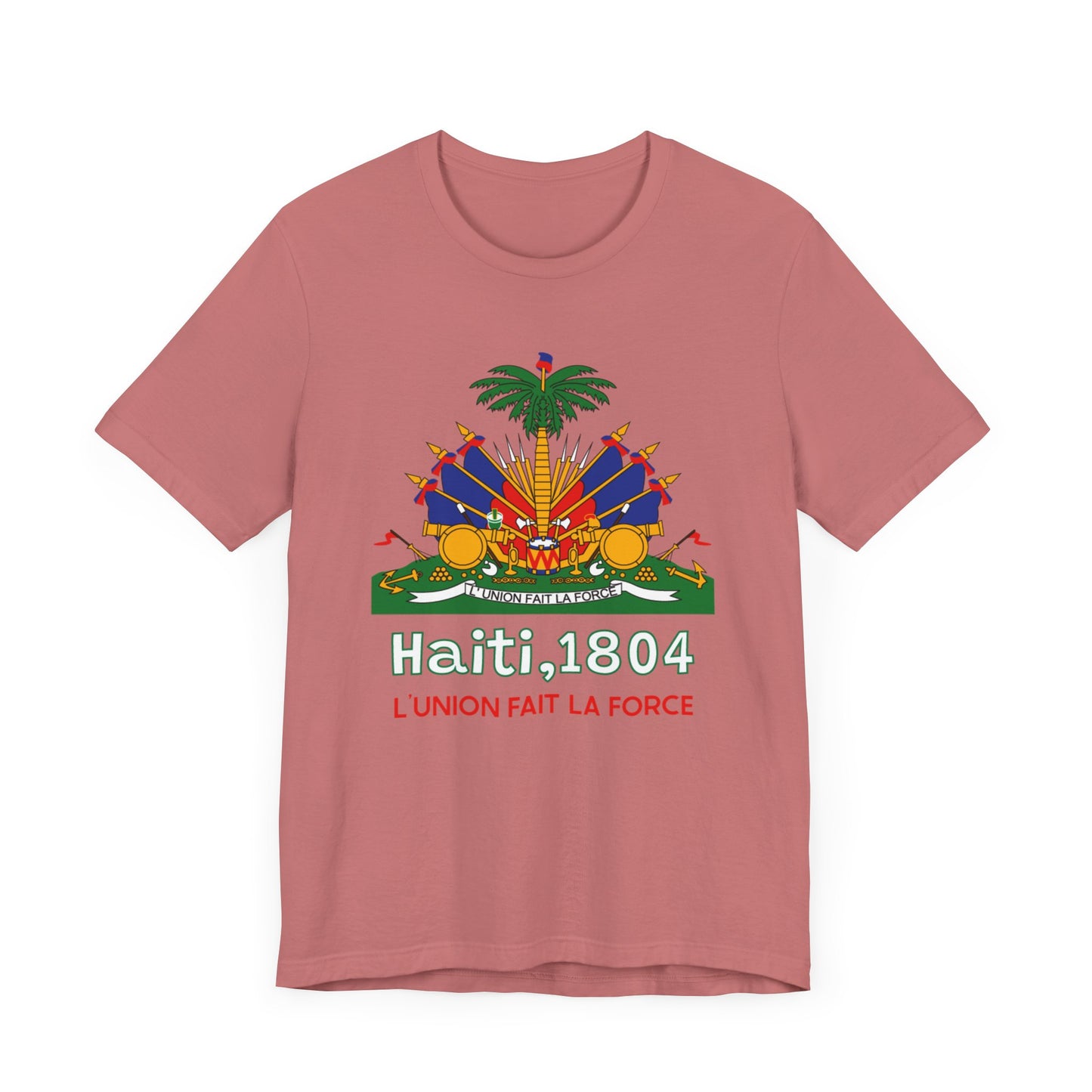 Unisex Jersey Haiti T-shirt met korte mouwen