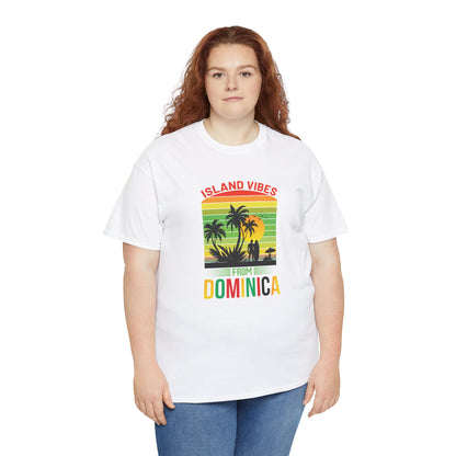 Unisex Zware Dominica Katoenen T-shirt