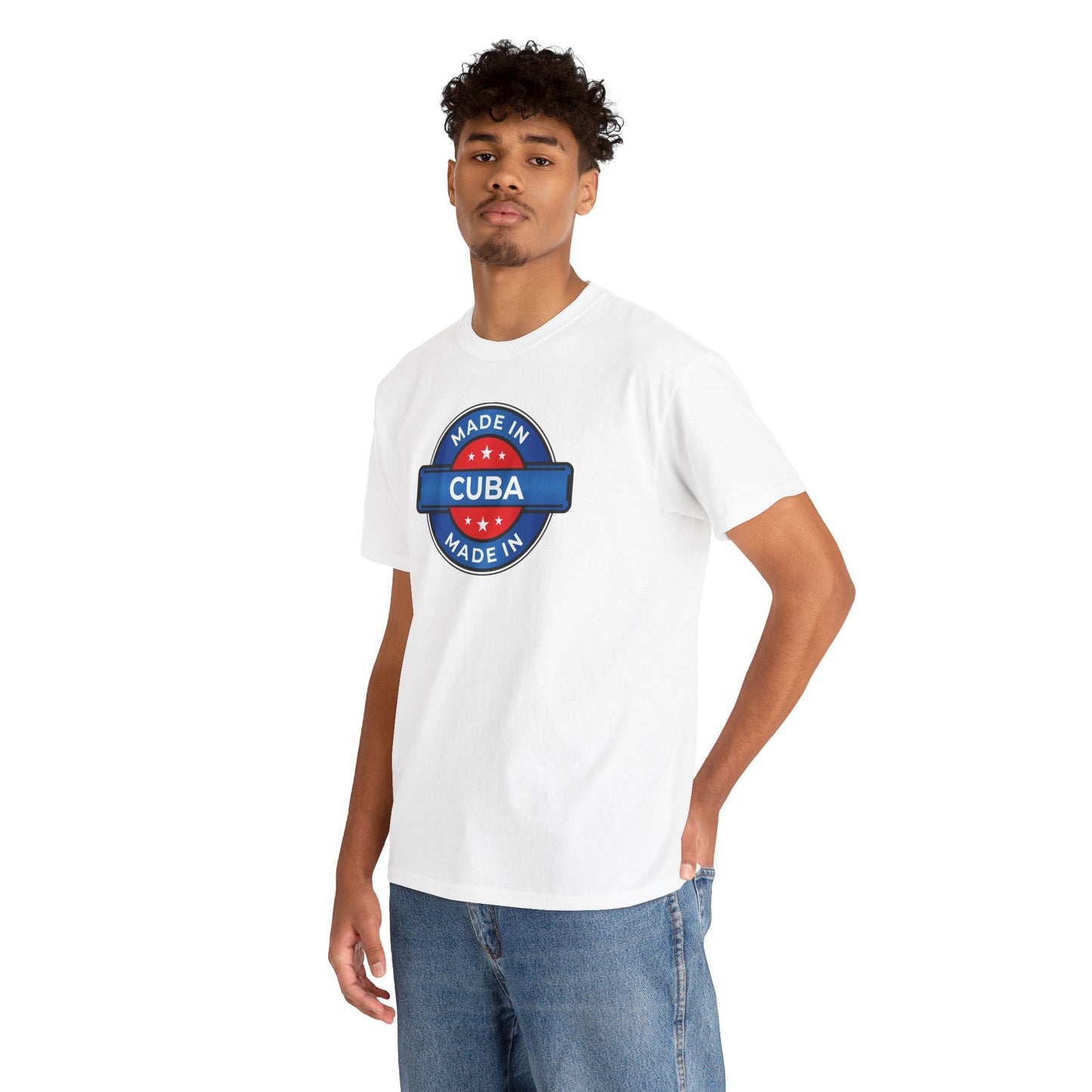 Unisex Zware Cuba Katoenen T-shirt