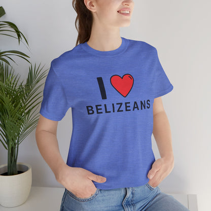 Unisex Jersey Belize T-shirt met korte mouwen 