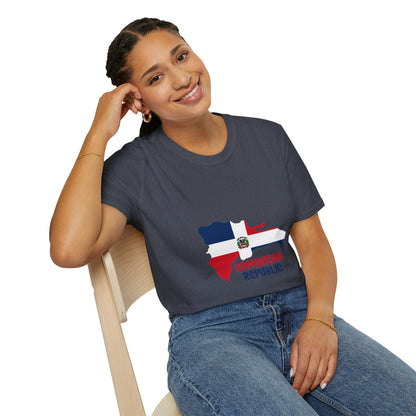 Dominican Republic flag map Classic T-Shirt