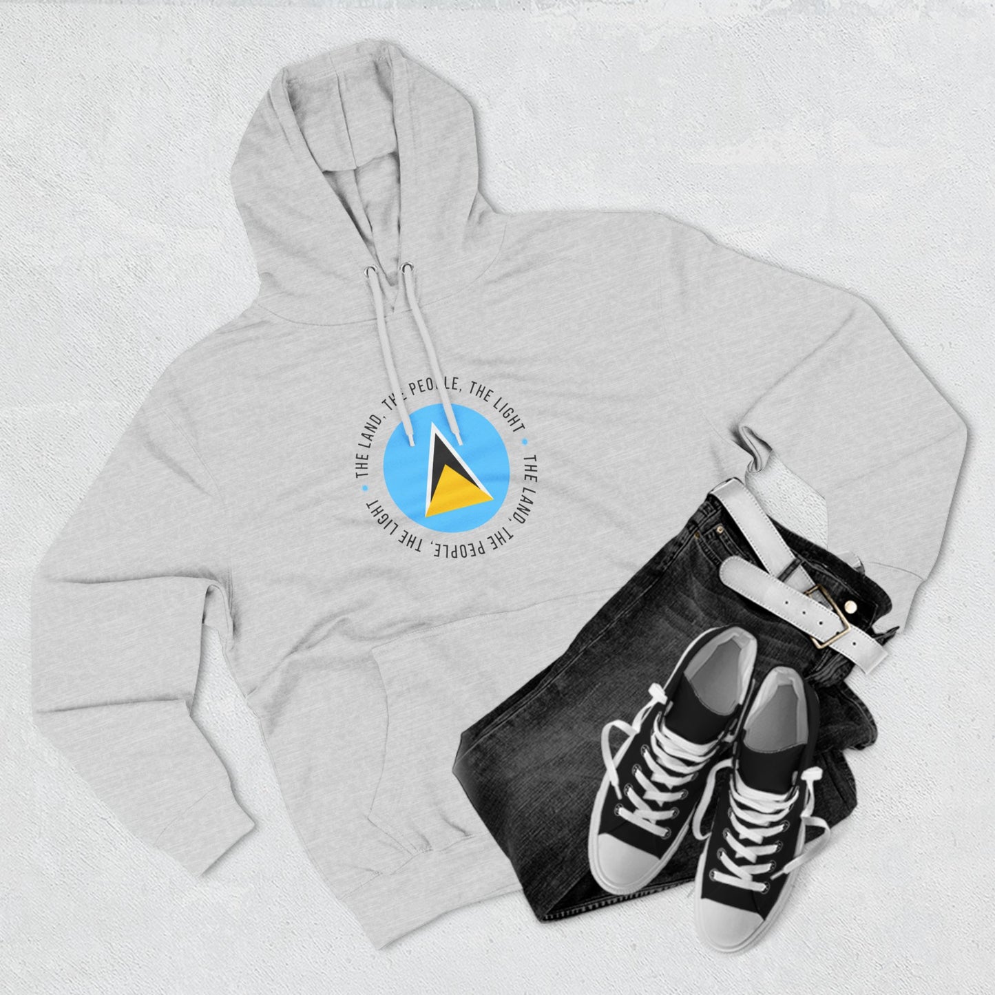 Hoodie met vlag van Saint Lucia