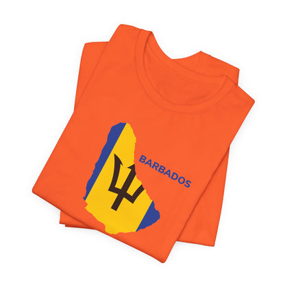 Unisex Barbados T-shirt met korte mouwen