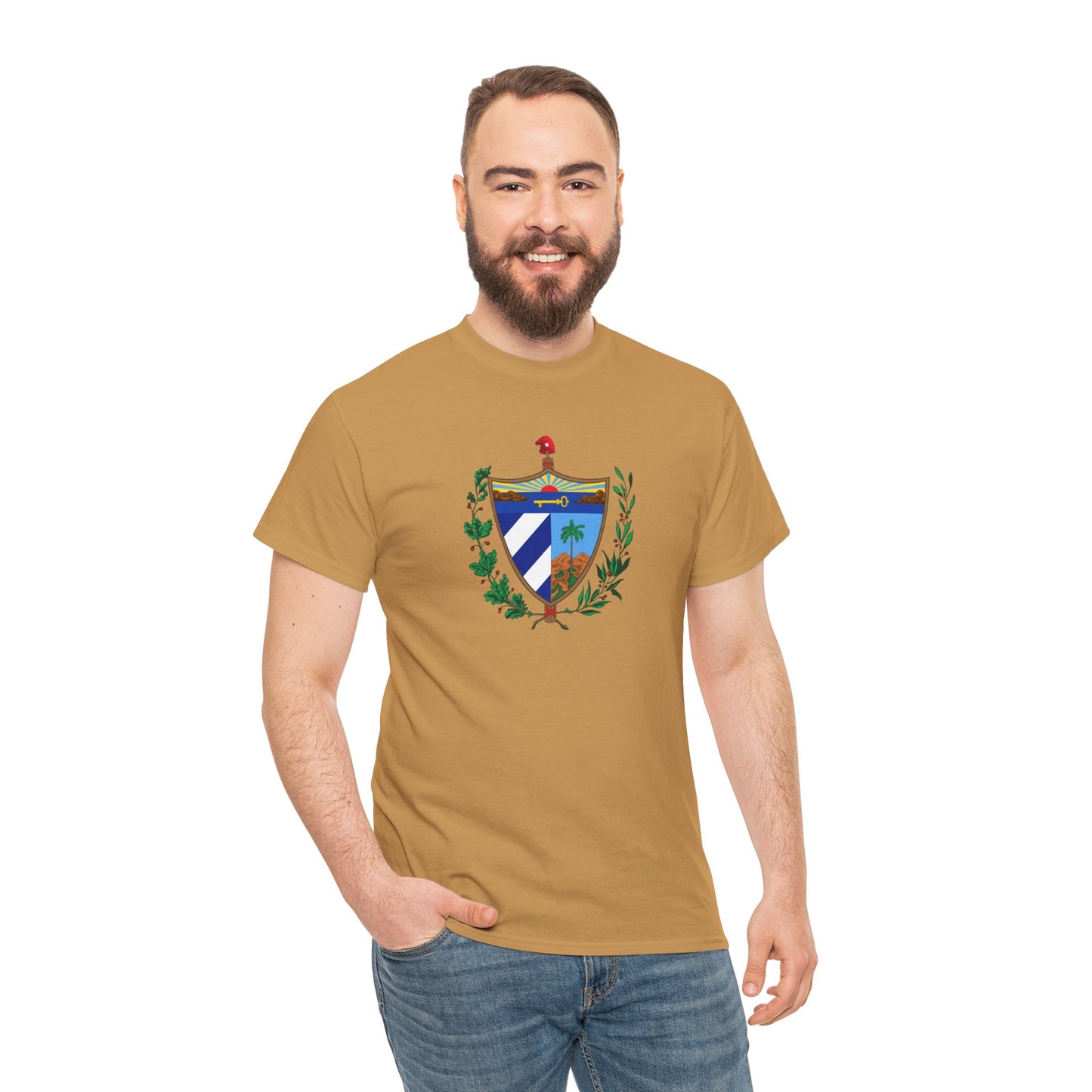 Unisex Zware Cuba Katoenen T-shirt