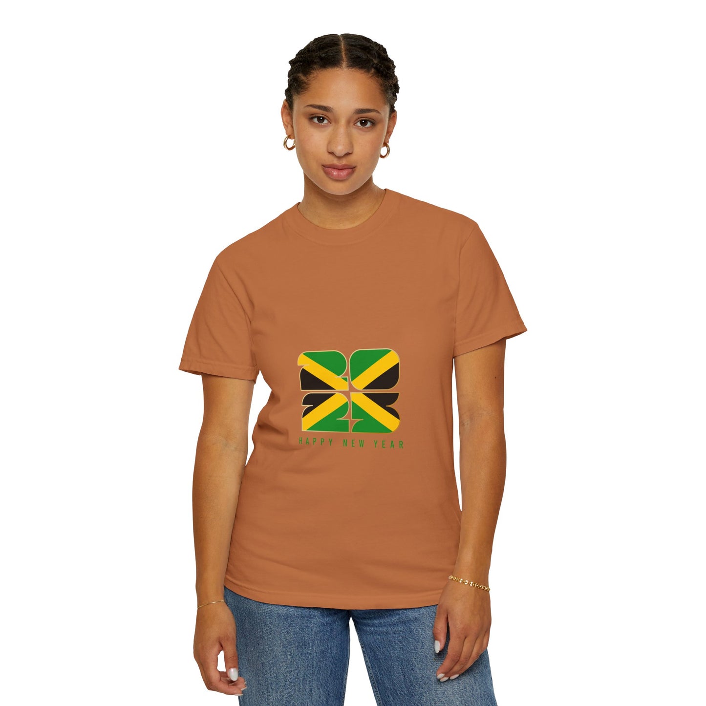 Jamaican Happy New Year Unisex Garment-Dyed T-Shirt