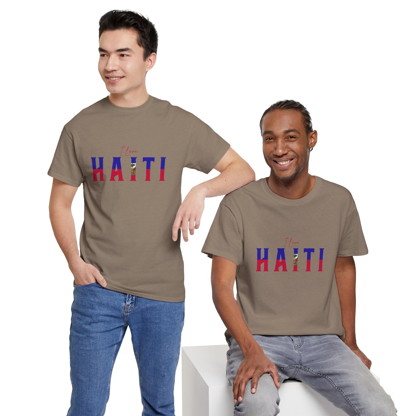 Unisex Heavy Haiti Katoenen T-shirt