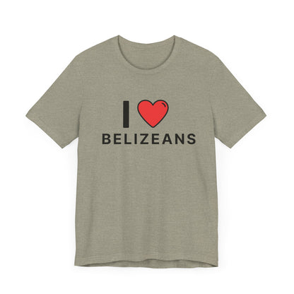 Unisex Jersey Belize T-shirt met korte mouwen 