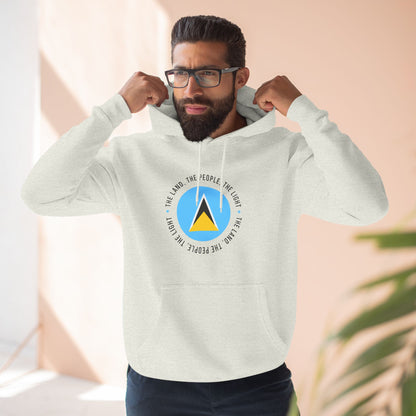 Hoodie met vlag van Saint Lucia