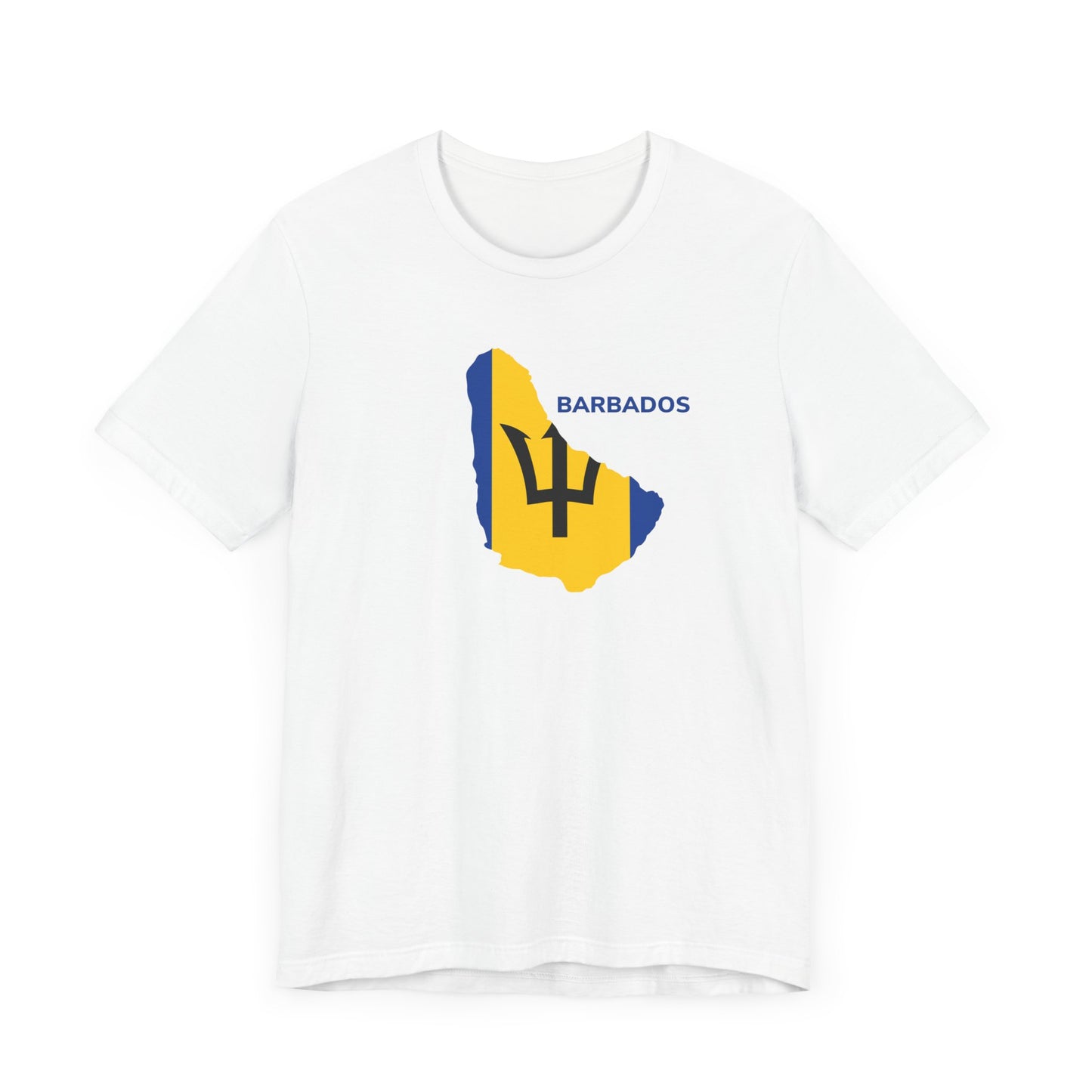 Unisex Barbados T-shirt met korte mouwen