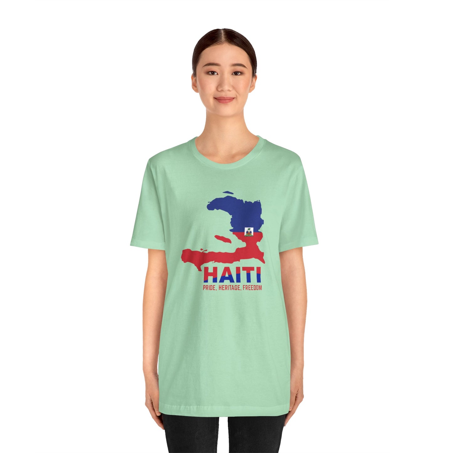 Unisex Jersey Haiti T-shirt met korte mouwen