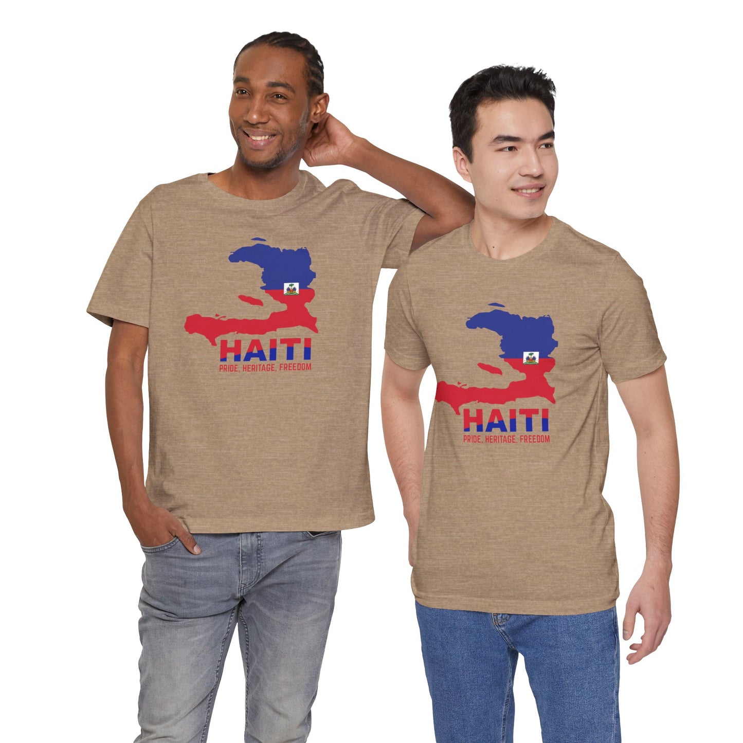 Unisex Jersey Haiti T-shirt met korte mouwen