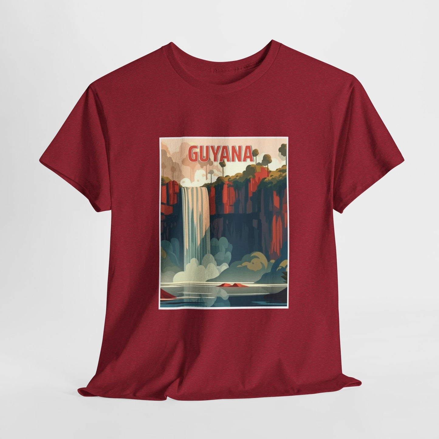 Unisex Zware Guyana Katoenen T-shirt