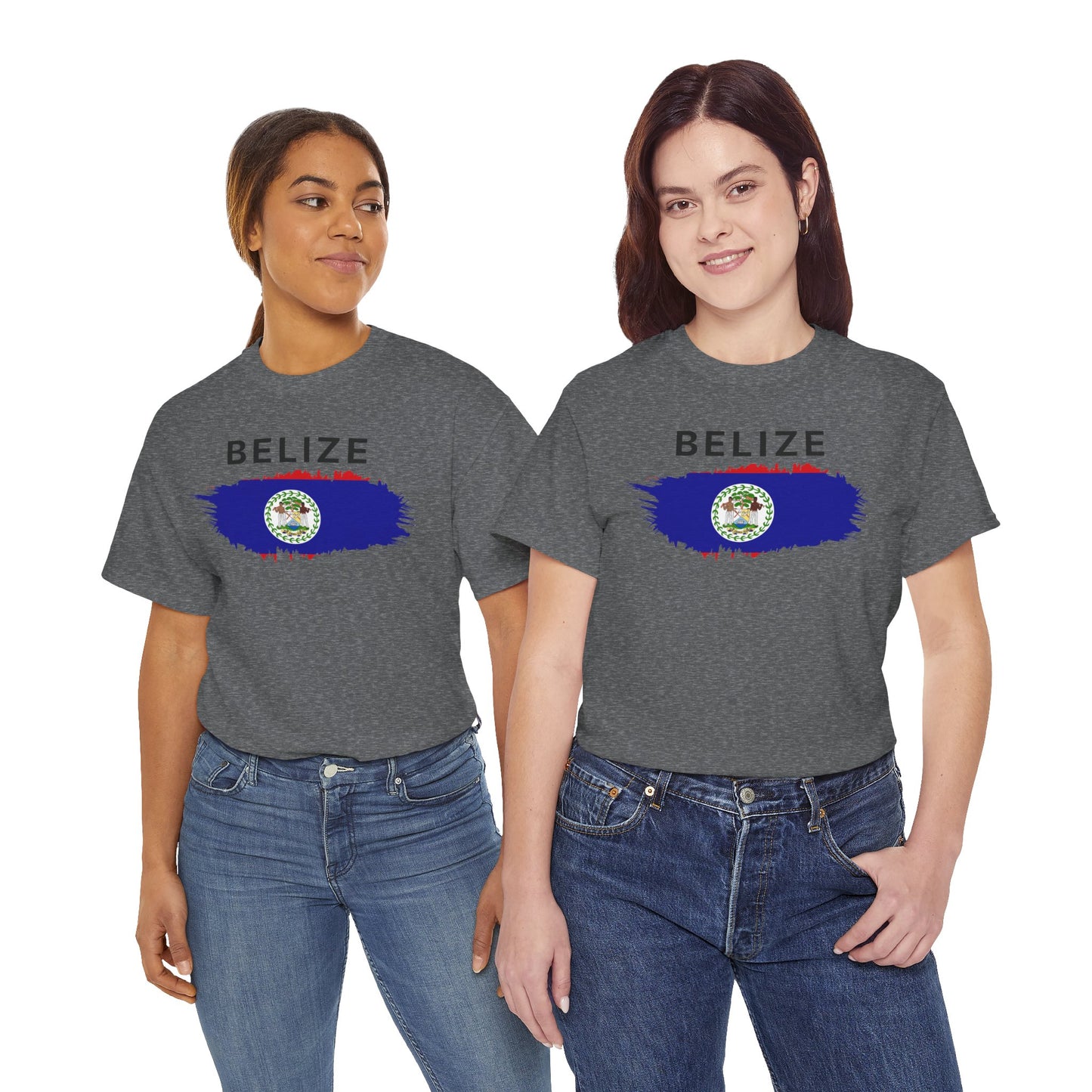 Unisex Zware Belize Katoenen T-shirt 