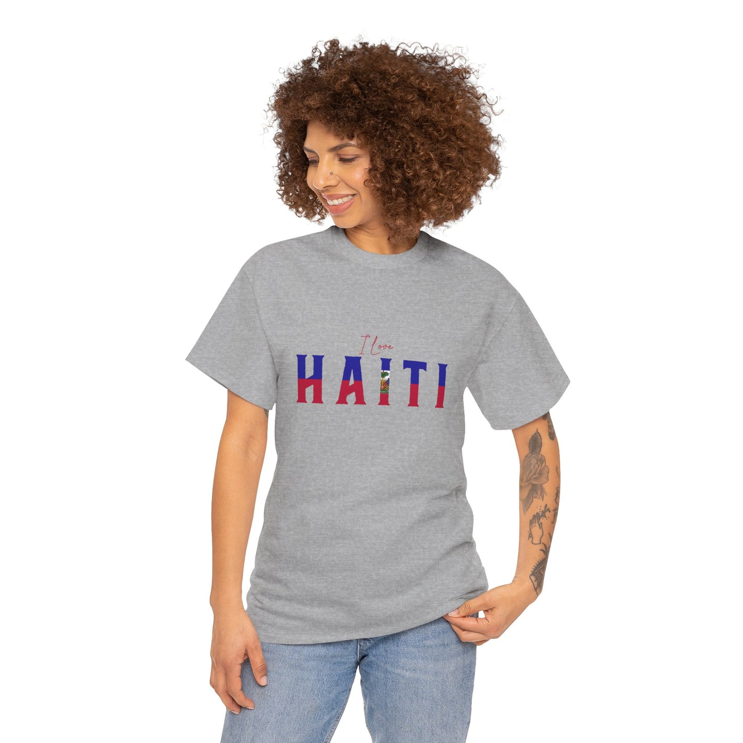 Unisex Heavy Haiti Katoenen T-shirt