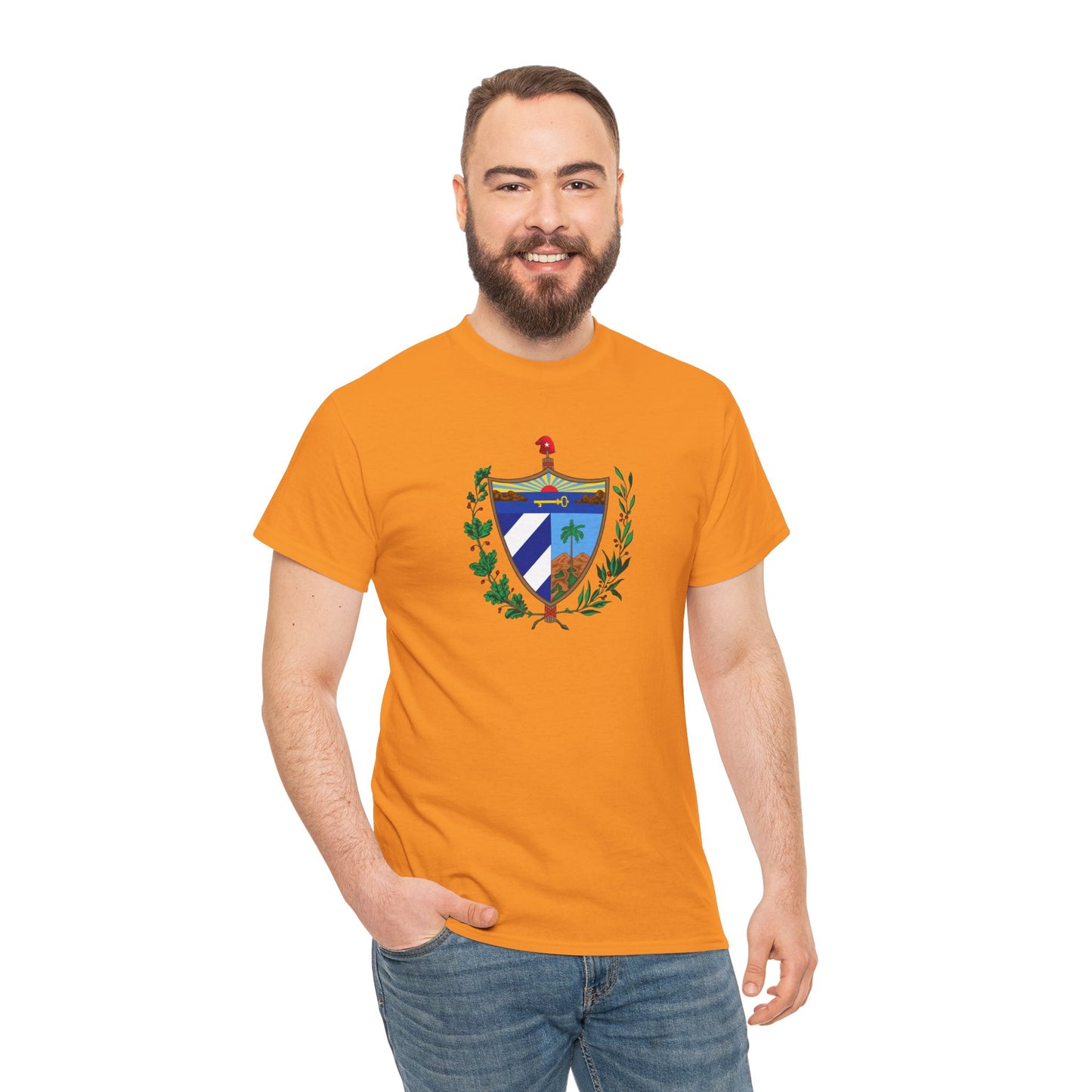 Unisex Zware Cuba Katoenen T-shirt