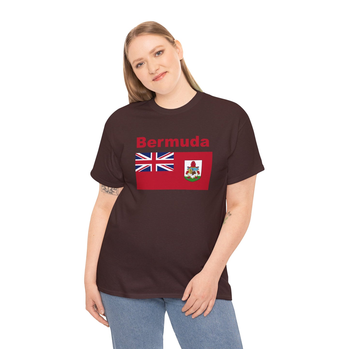 Unisex zwaar Bermuda katoenen T-shirt 