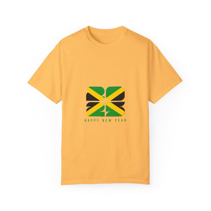 Jamaican Happy New Year Unisex Garment-Dyed T-Shirt