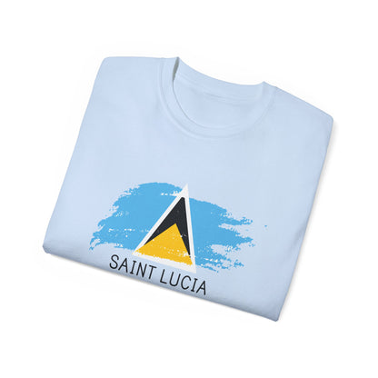 Saint Lucia vlag unisex ultra katoenen T-shirt - casual shirt