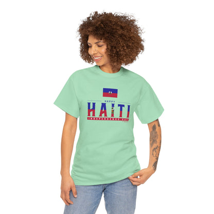 Unisex Heavy Haiti Katoenen T-shirt