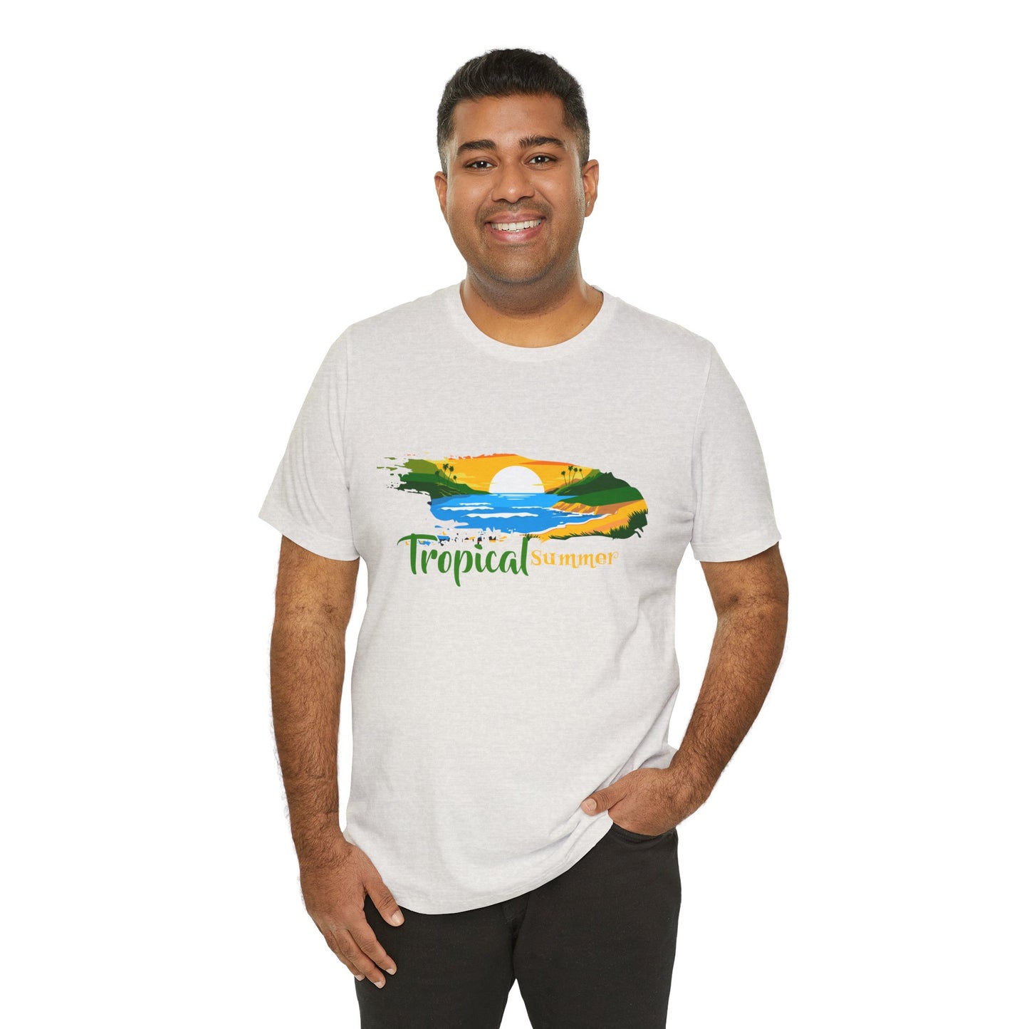 Unisex Jersey Belize T-shirt met korte mouwen 