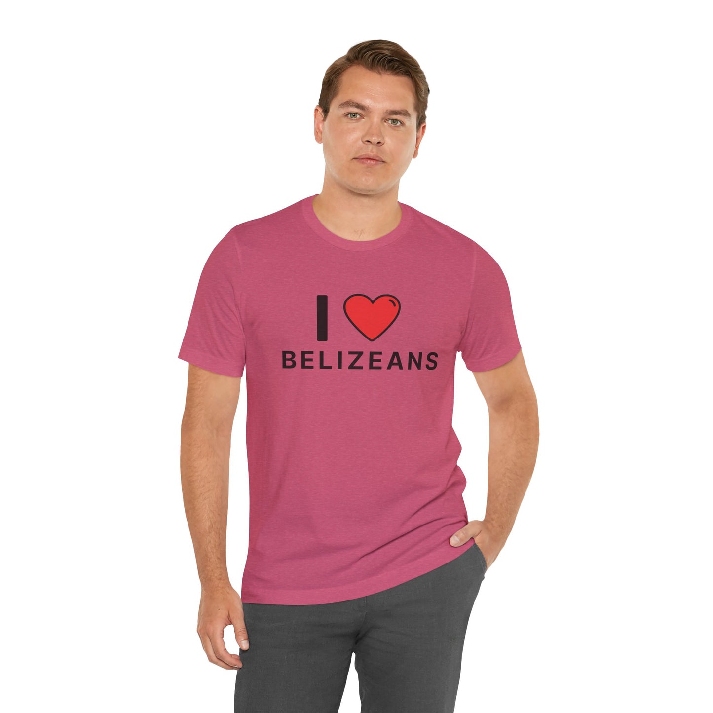 Unisex Jersey Belize T-shirt met korte mouwen 