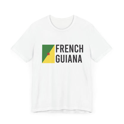 Unisex Jersey Frans-Guyana Korte Mouw T-shirt